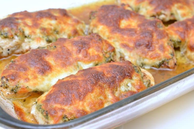 Keto Friendly Cheesy Pesto Chicken Everyday Ketogenic