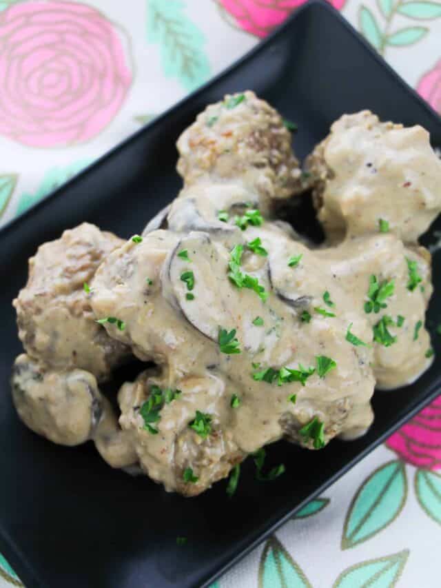 Keto Meatball Stroganoff Everyday Ketogenic