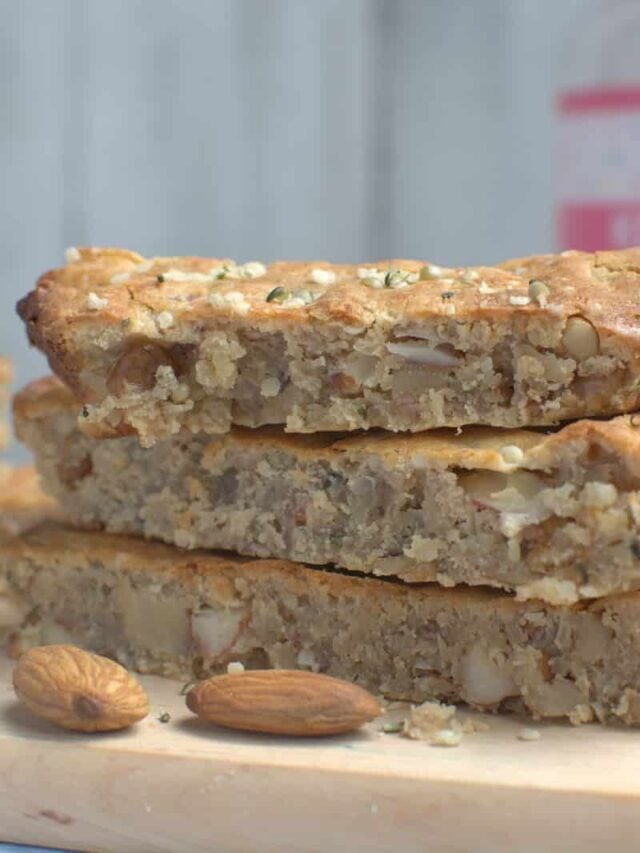 A granola bar stack