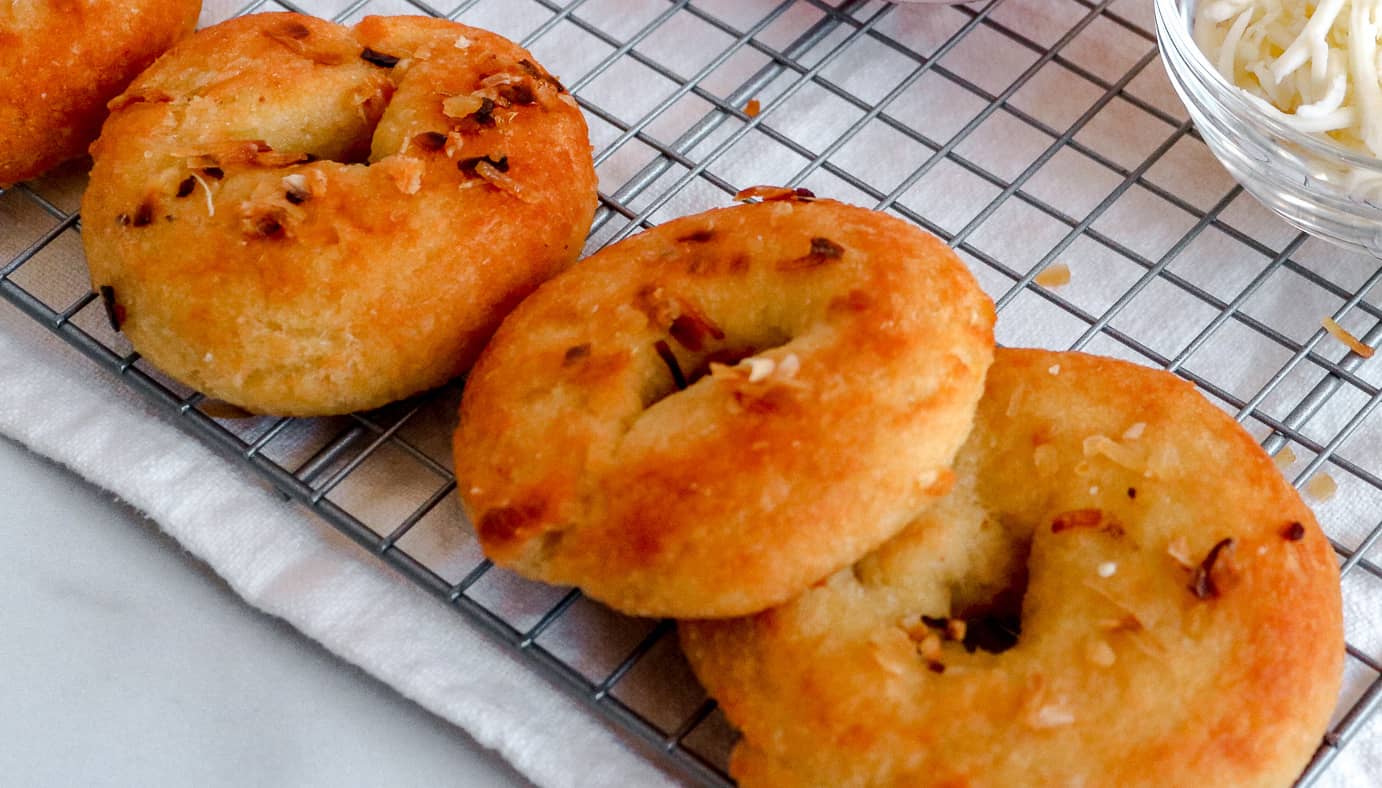 Easy Keto Onion Bagel with Almond Flour Recipe Everyday Ketogenic
