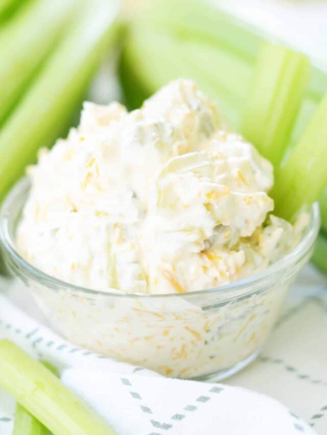 A close up of a dip in a bowl