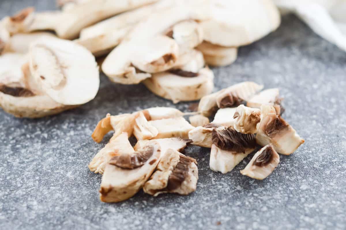 Keto Cream of Mushroom Soup in a Pot