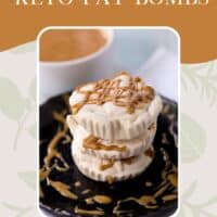 what are keto fat bombs: fat bomb on plate