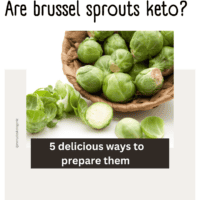Are brussel sprouts keto?: bowl full of brussel sprouts