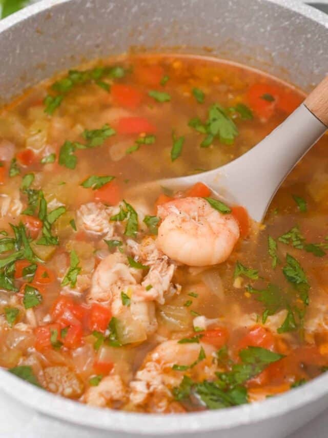 close up of keto gumbo