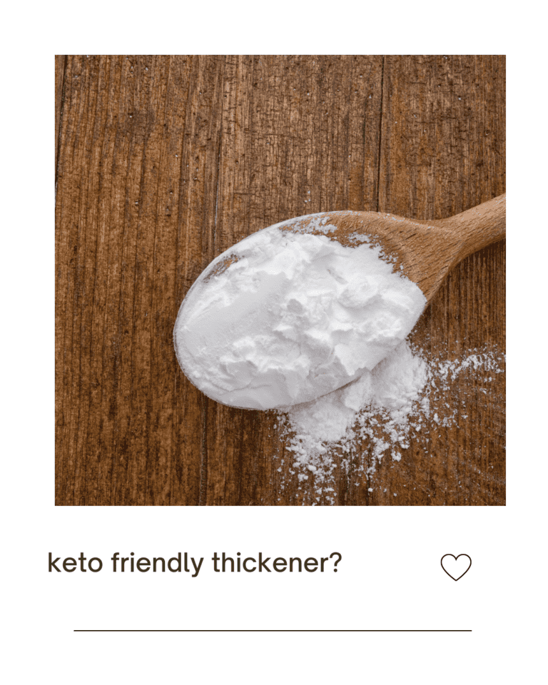 Keto friendly thickener Guide to the best low carb Agents