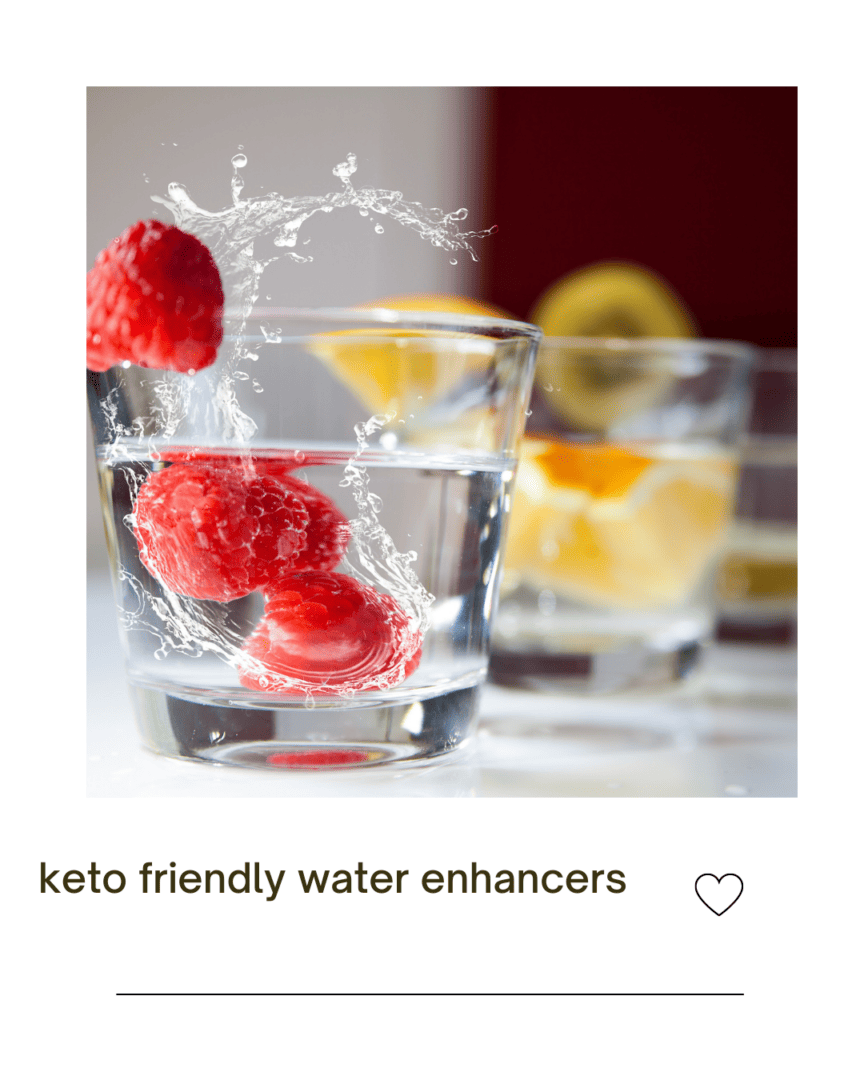 Keto friendly water enhancers Ketofriendly drink ideas