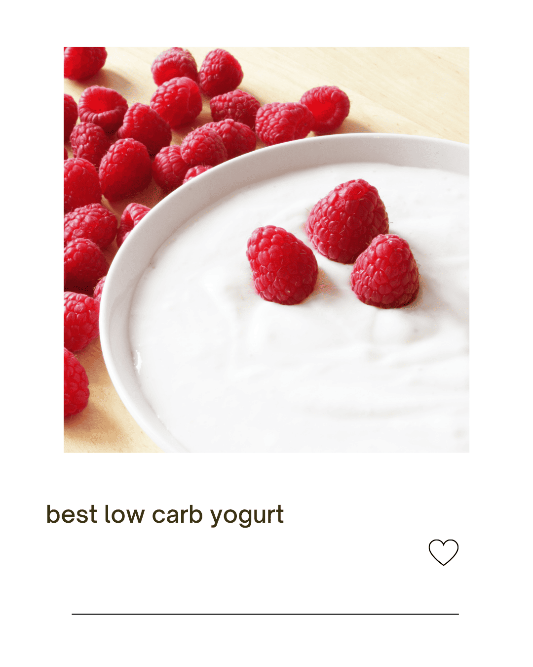 Best low carb yogurt options and an easy Keto Recipe