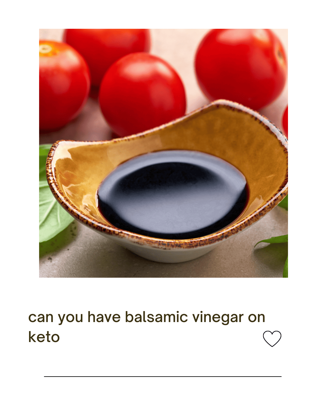 Can you have balsamic vinegar on keto Easy dressing recipe