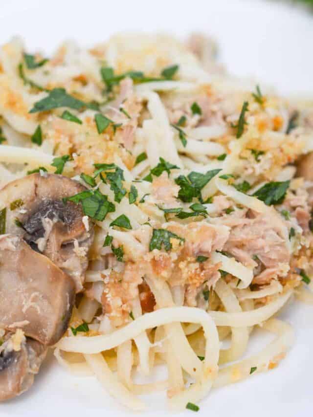 keto tuna casserole with mushrooms