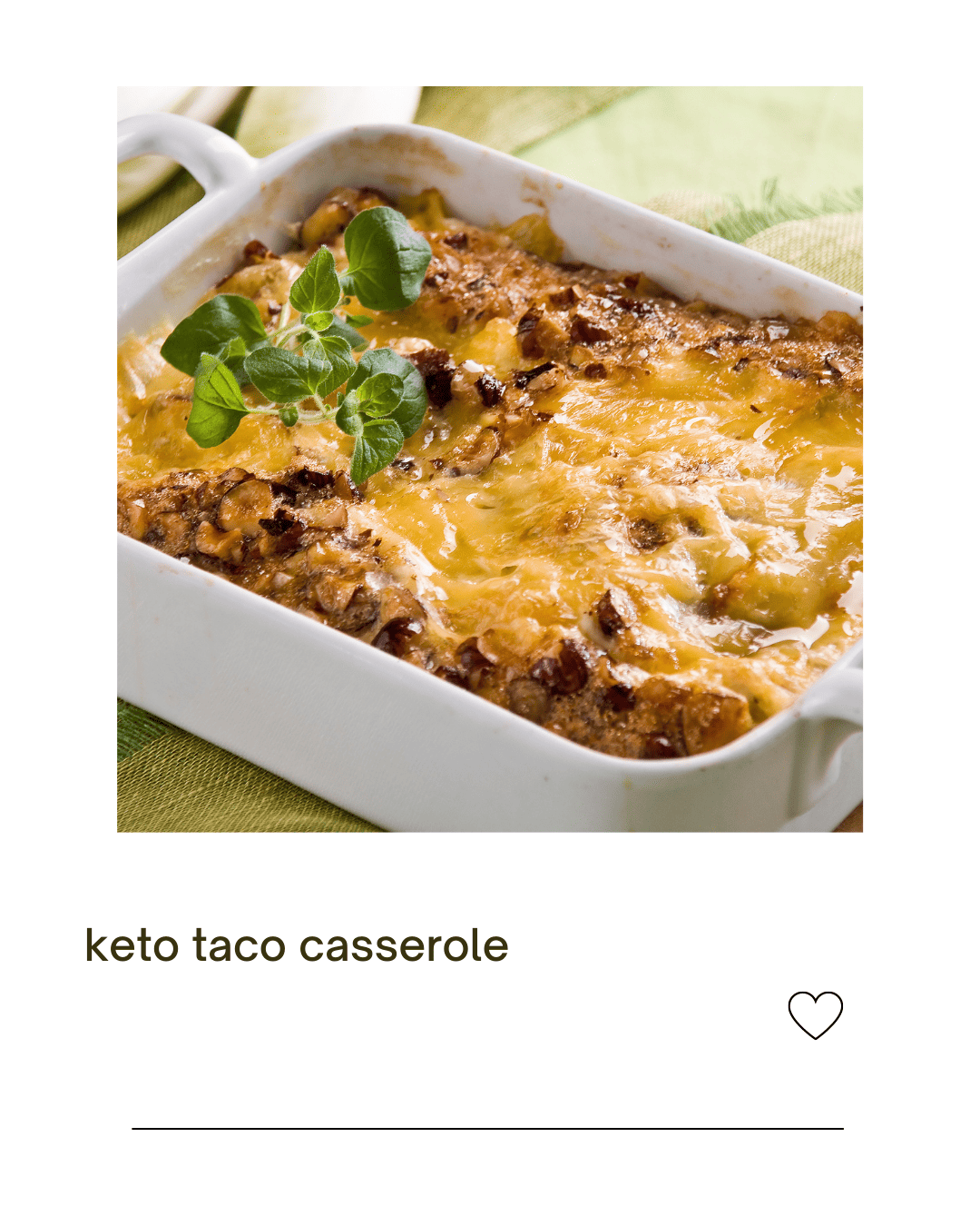 Keto taco casserole Best Cheesy lowcarb recipe
