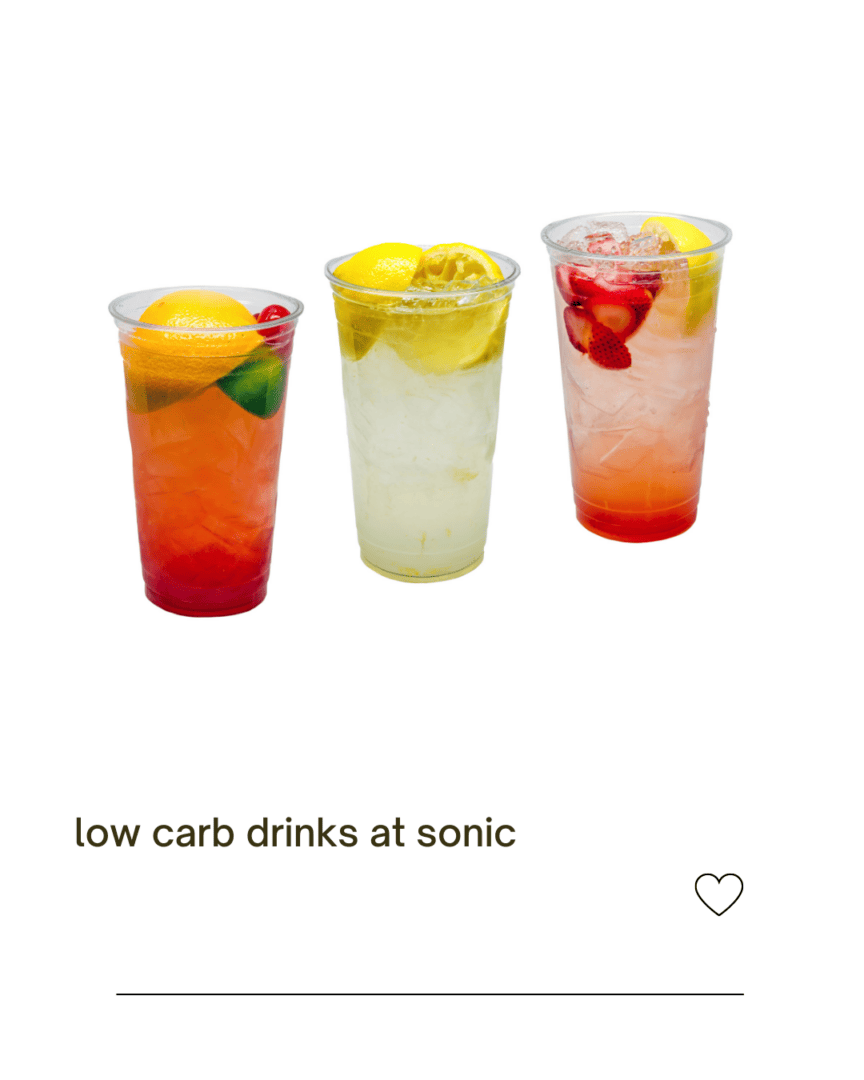 Low carb drinks at sonic Keto Diet Cherry Limeade recipe