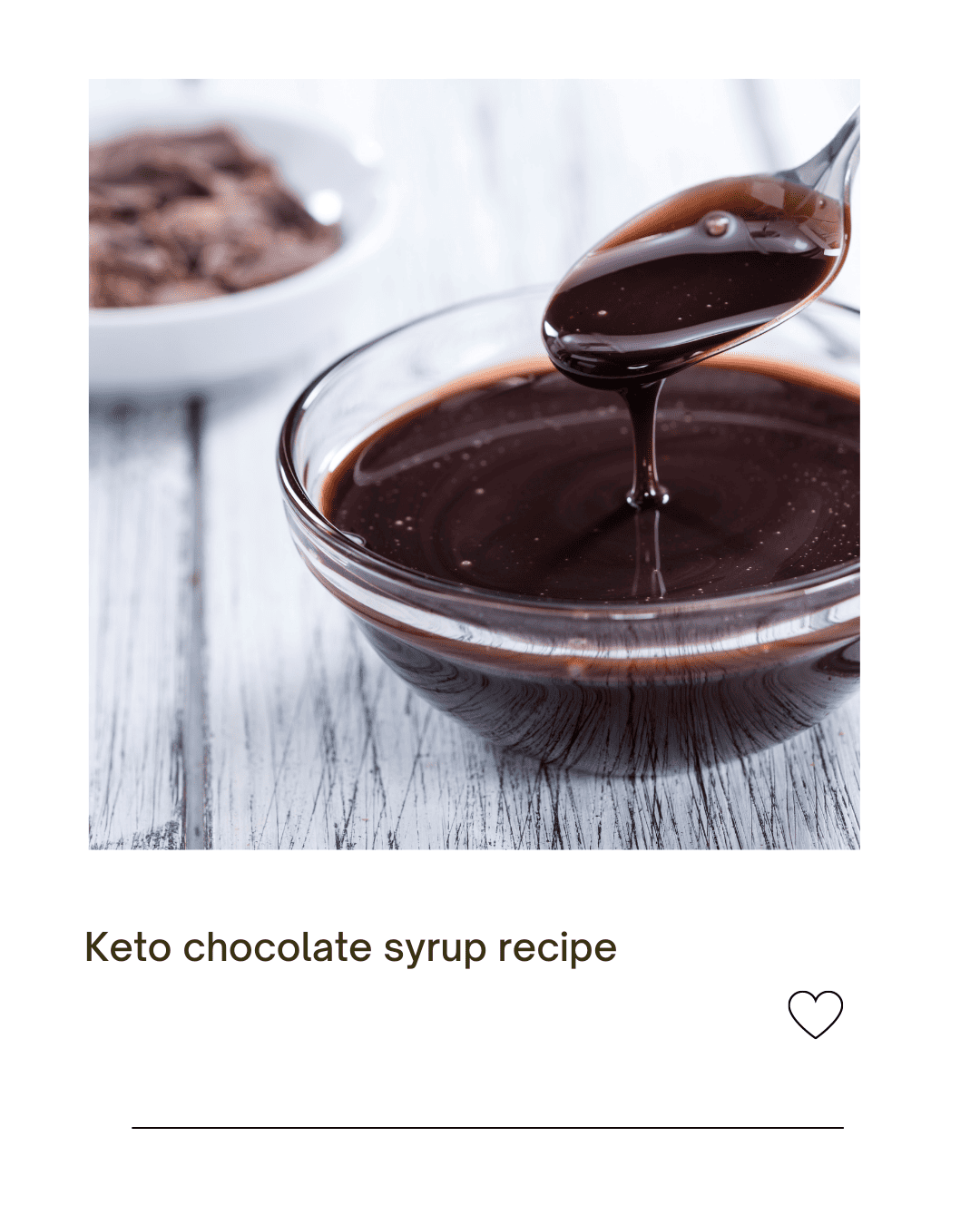 keto chocolate syrup in a clear bowl