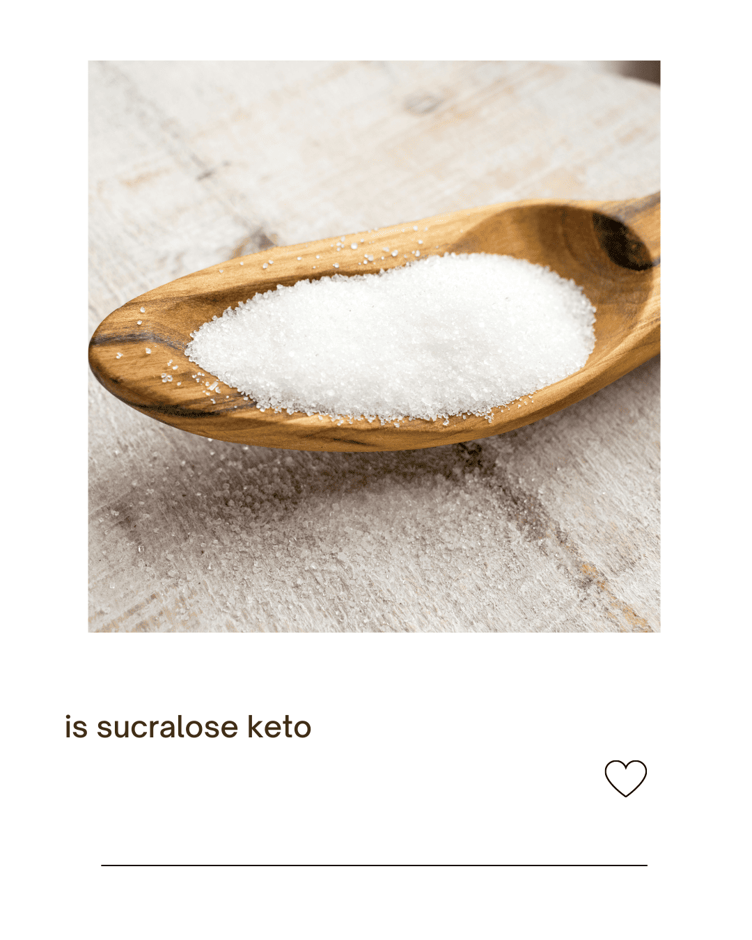 Is Sucralose Keto or a low carb friendly Sugar Trap? Everyday Ketogenic