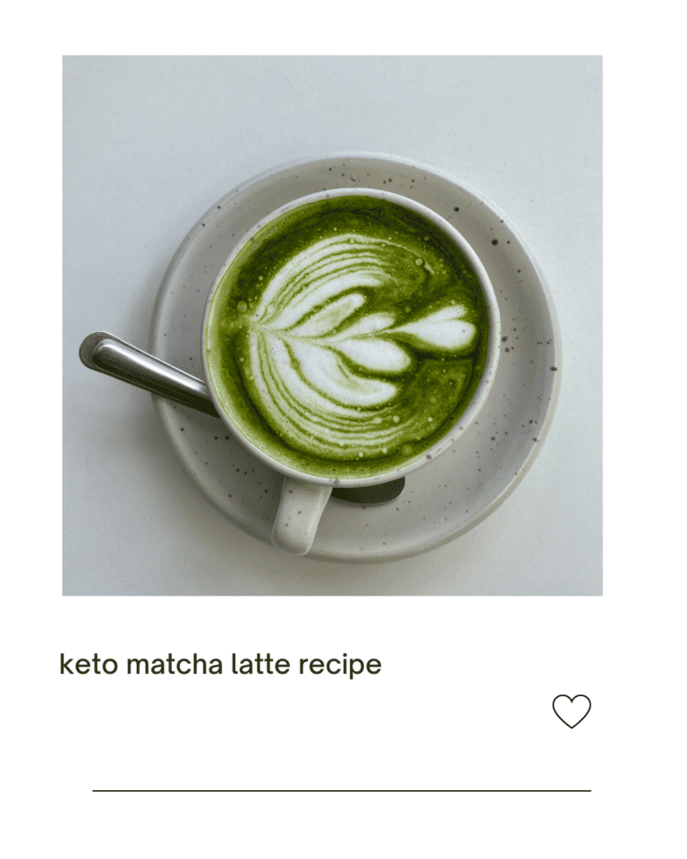 Keto matcha latte recipe Easy low carb recipe! Everyday Ketogenic