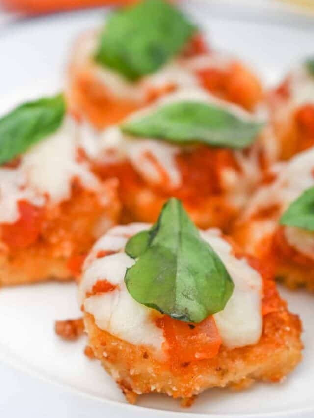 keto chicken parmesan on a plate