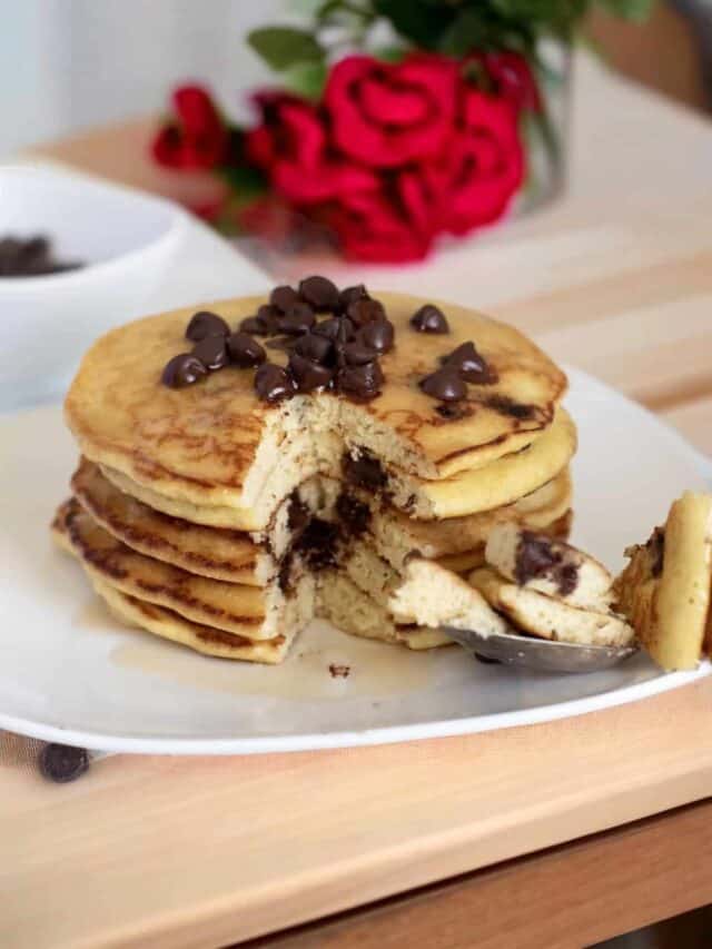 keto pancakes on a plate