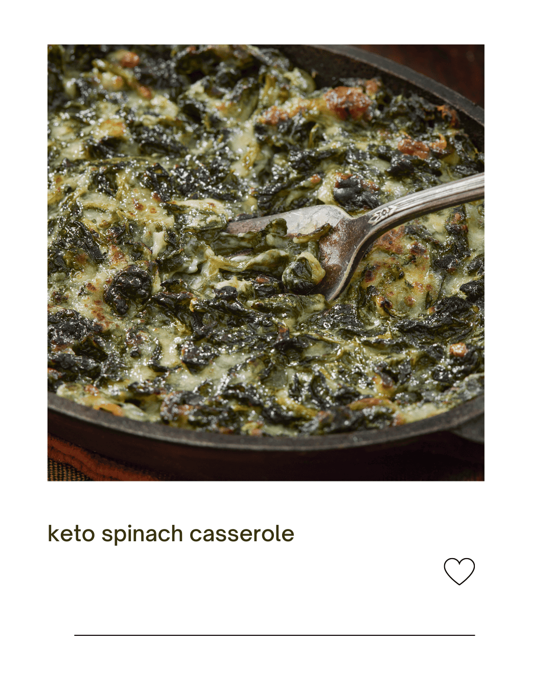 keto spinach casserole