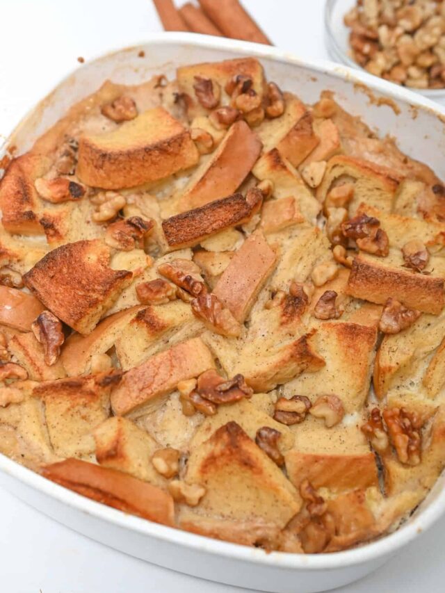 low carb bread pudding ready to eat