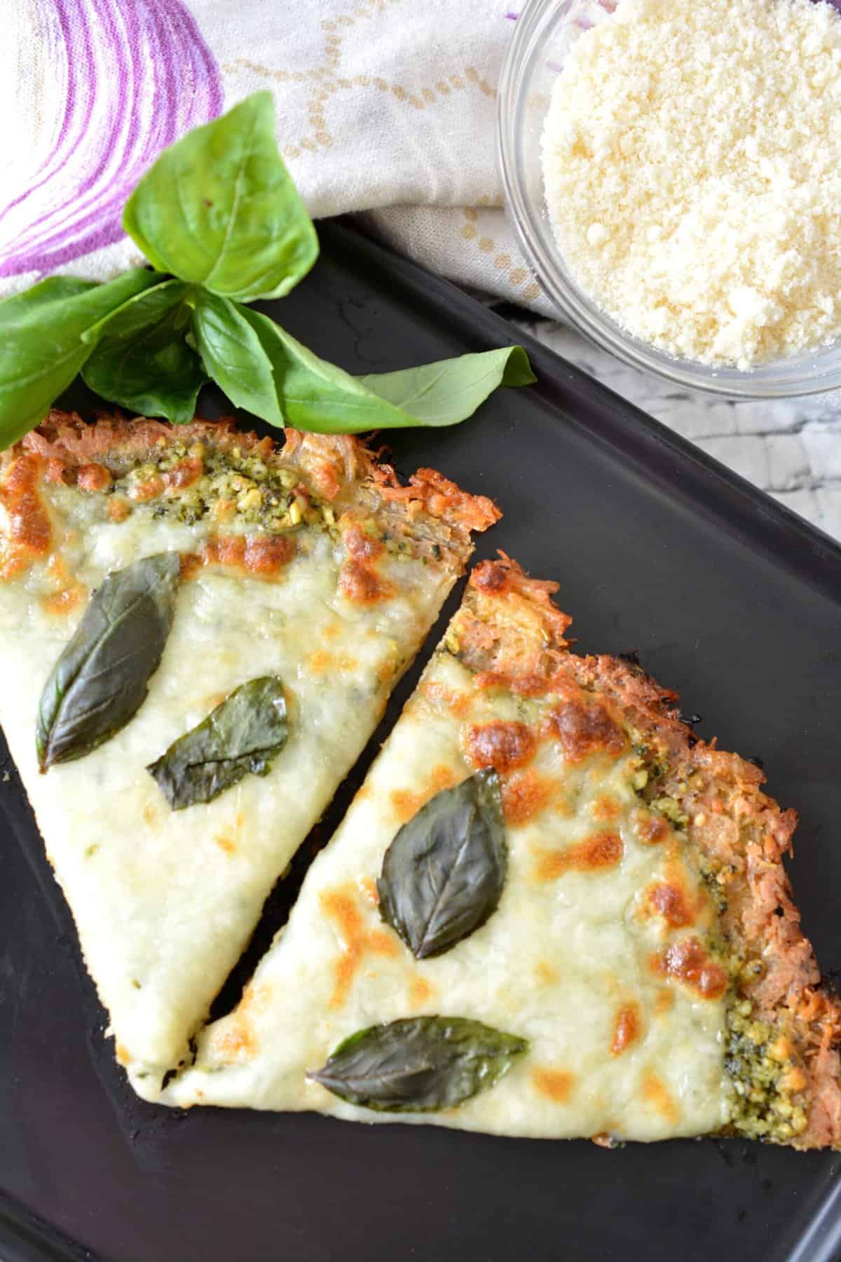 Chicken Crust Pizza Recipe Best Low Carb Pesto Pizza Everyday Ketogenic