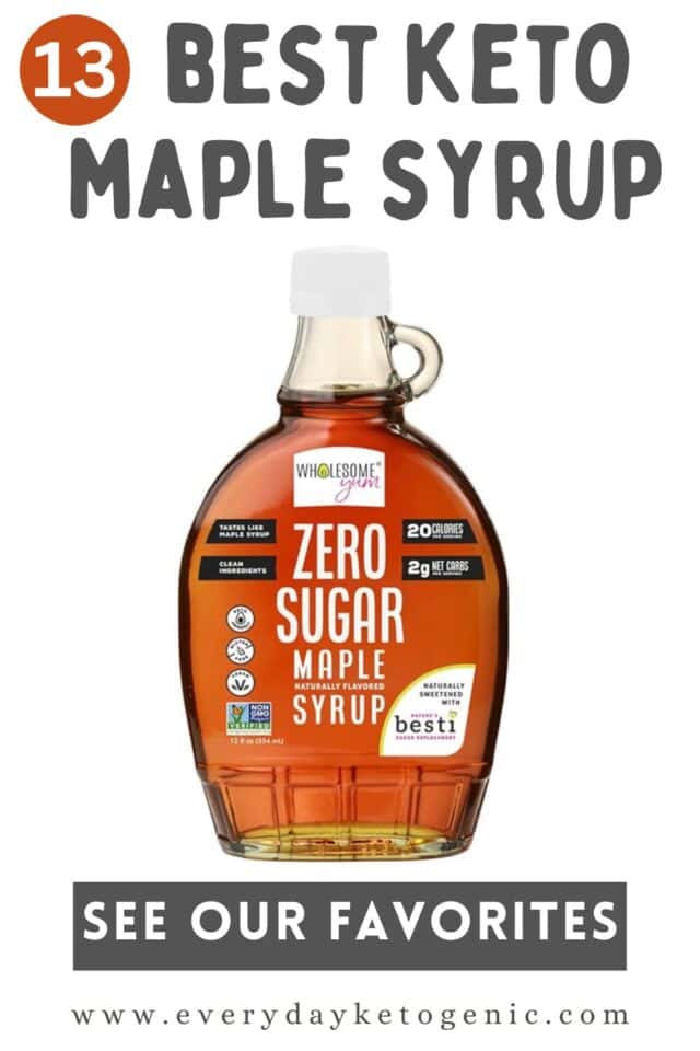 13 Best keto maple syrup brands SugarFree Syrups Everyday Ketogenic