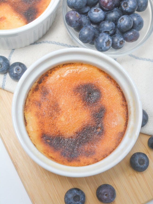 easy 3 ingredient keto creme brulee