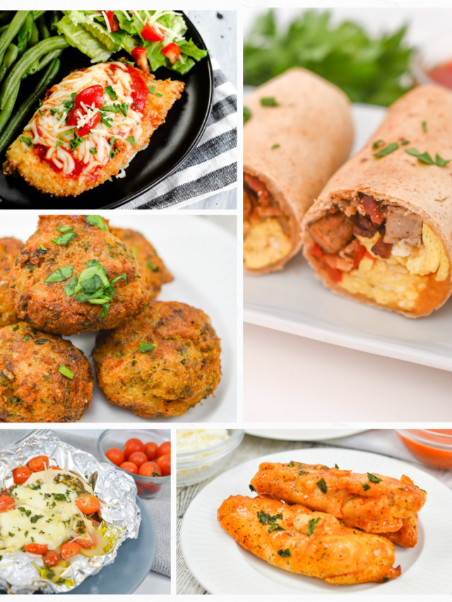 collage of Keto Air Fryer Recipes